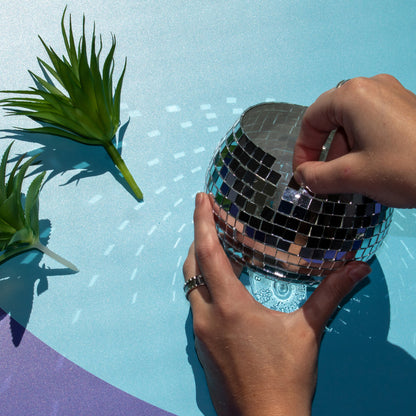 Art 101 DIY Disco Planter Creation Kit - Sparkly Silver