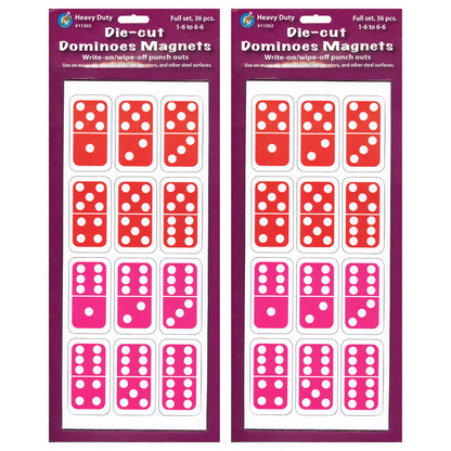 Ashley Productions Die-Cut Magnetic Dominoes - Colorful Educational Set