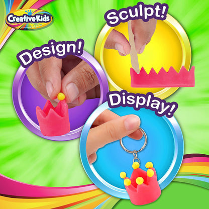 Creative Kids Clay Charms Kit - Sculpt & Design Over 30 Charms