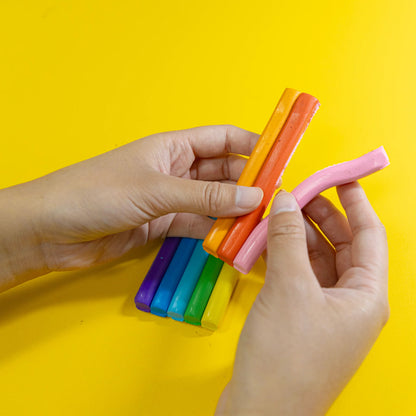 BAZIC Products Rainbow Delight Modeling Clay Sticks - 8 Vibrant Colors, 24 Packs