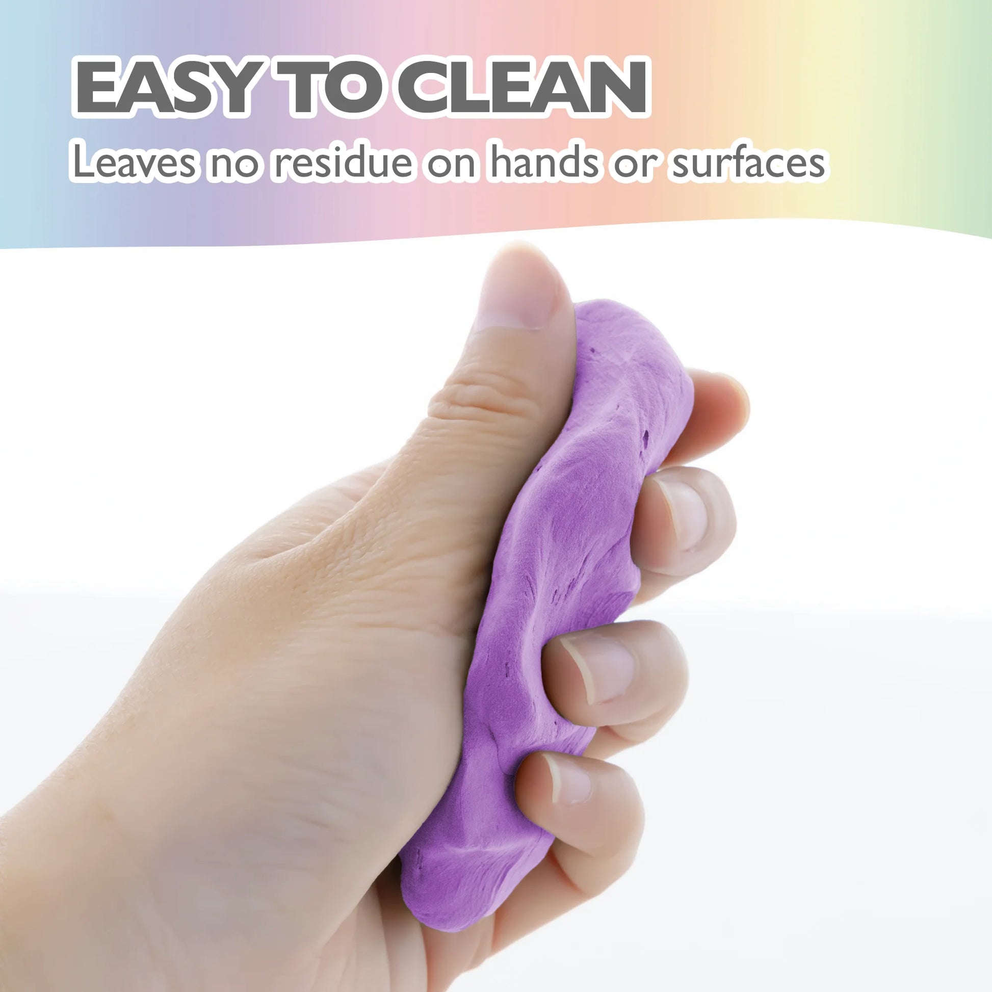 BAZIC Pastel Rainbow Air Dry Modeling Clay Set - 6 Colors, 0.5 oz Each, 24 Packs