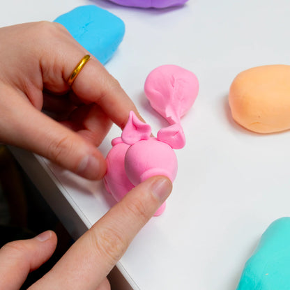 BAZIC Pastel Rainbow Air Dry Modeling Clay Set - 6 Colors, 0.5 oz Each, 24 Packs