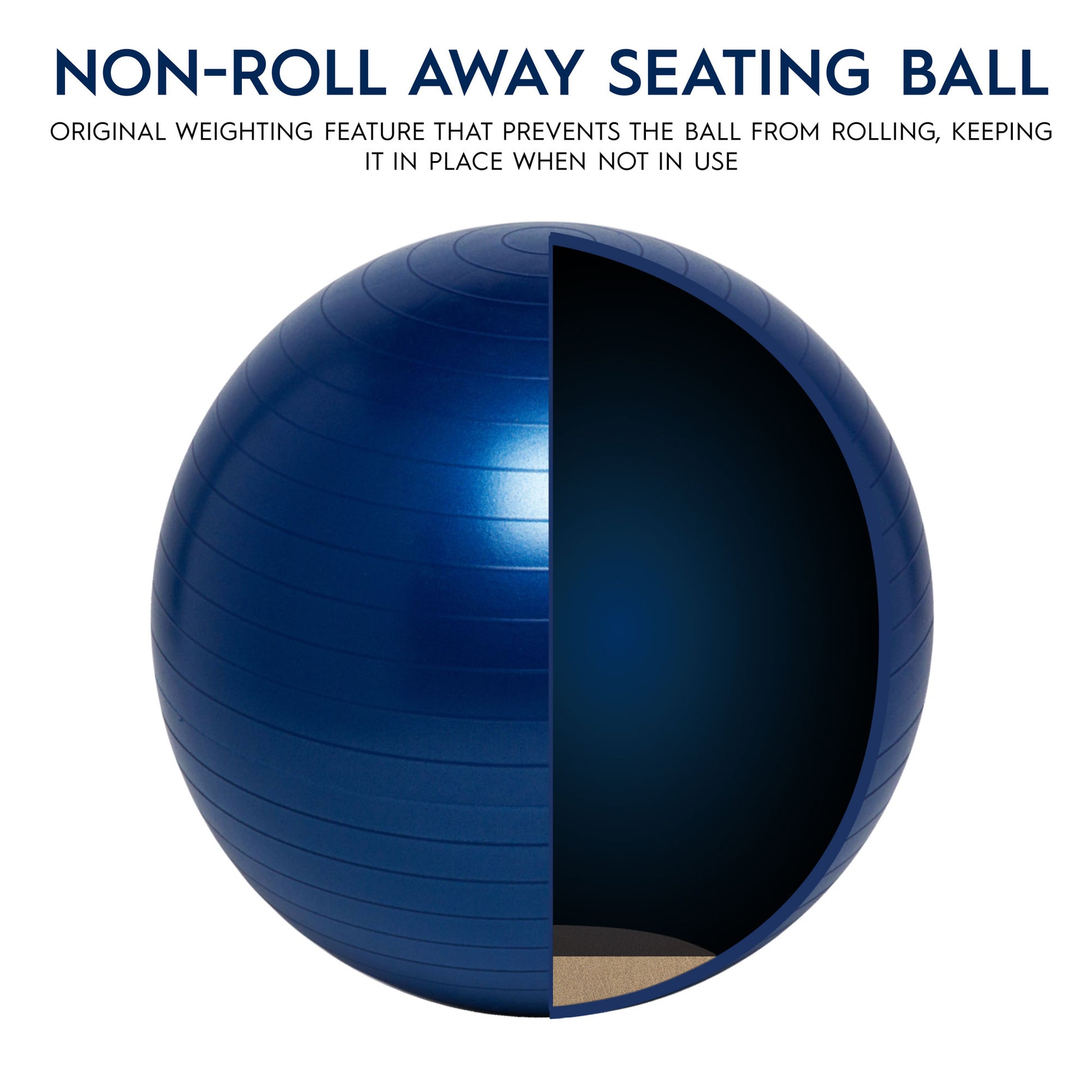 Bouncyband Balance Ball, 55cm, Blue Bouncyband Balance Ball, 55cm, Blue