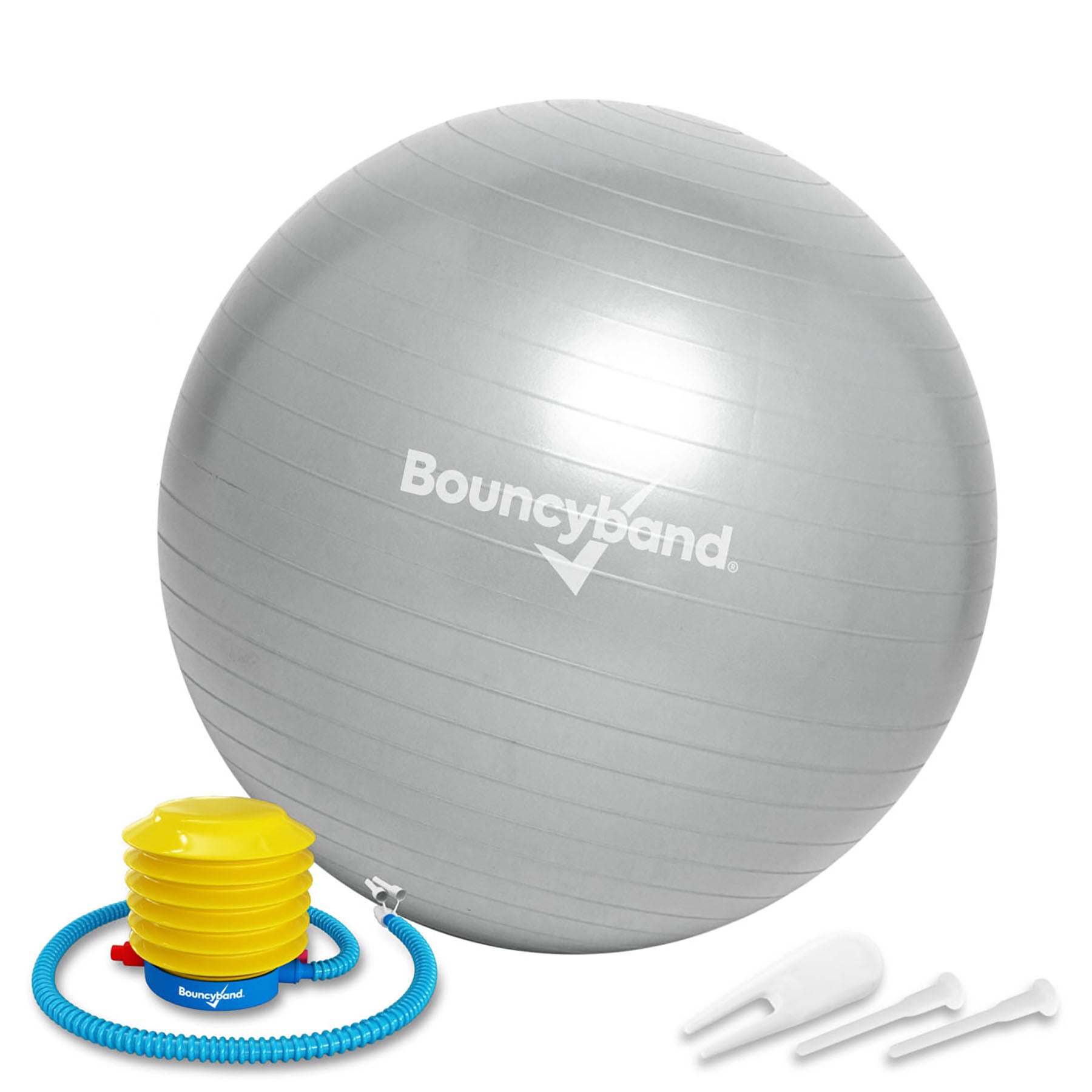 Bouncyband Balance Ball, 55cm, Silver Bouncyband Balance Ball, 55cm, Silver