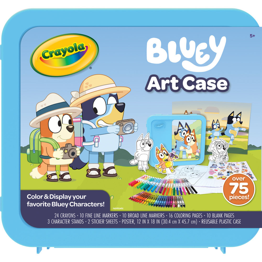Crayola Bluey Art Case - Colorful Crafting Kit