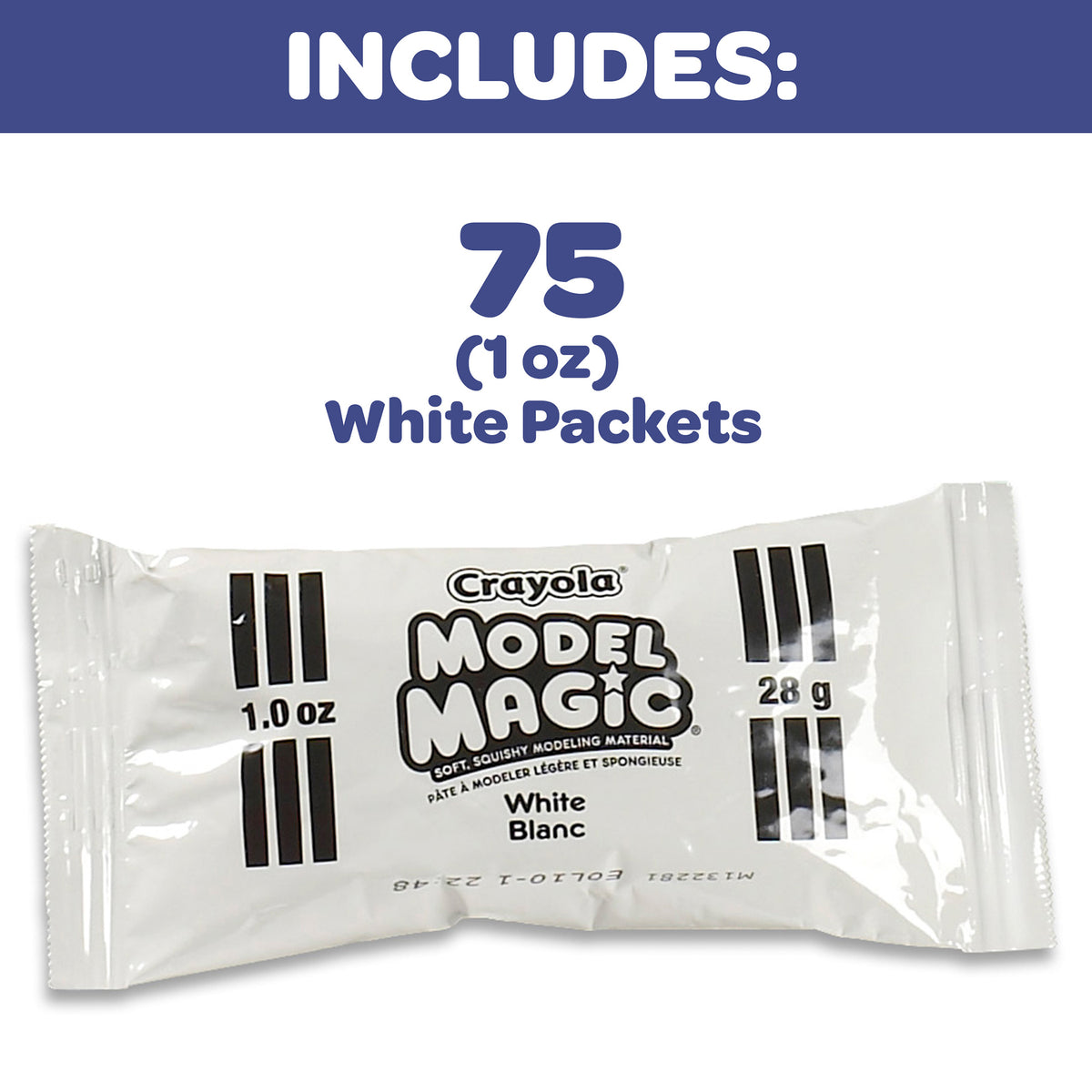 Model Magic Compound Crayola Model Magic White Modeling Compound Classpack - 75 Pack – Toys