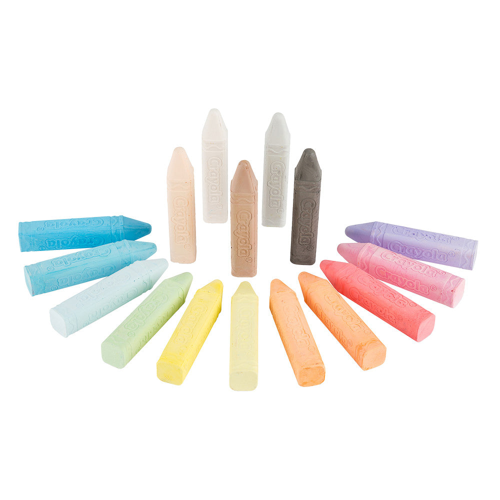 Crayola Bright & Bold Chalk Sticks - 130 Pack with 26 Colors