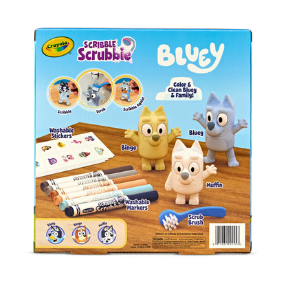 Crayola Scribble Scrubbie Bluey Deluxe - 3 Character Craft Set