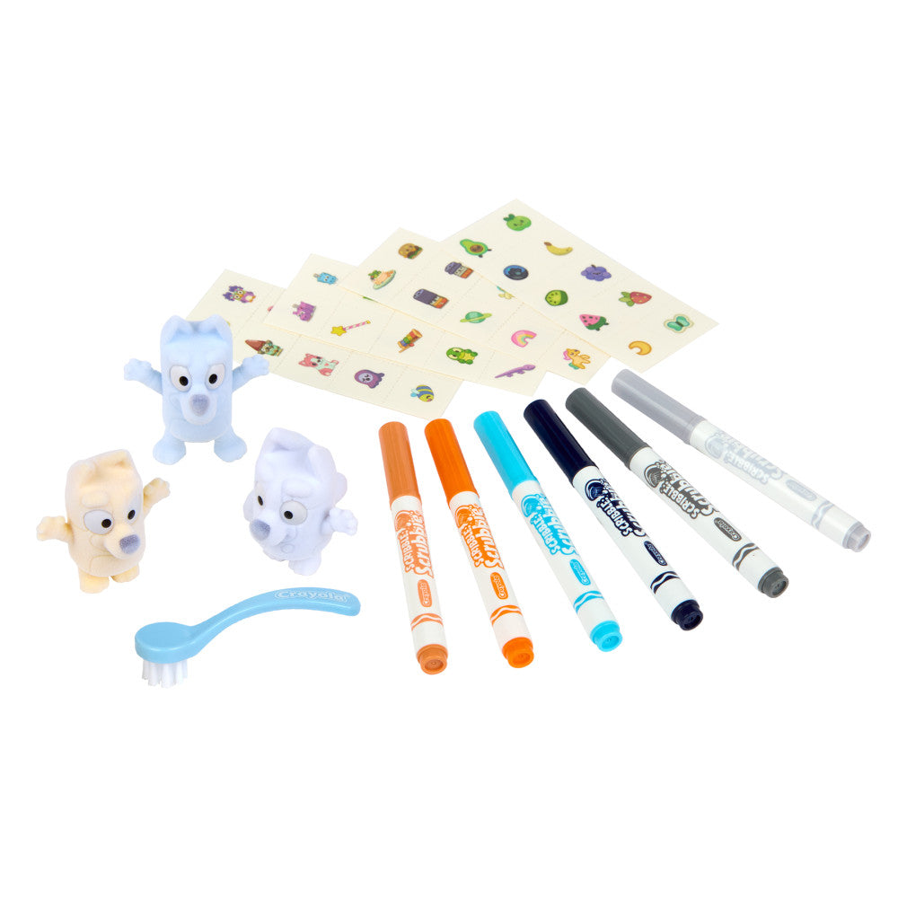 Crayola Scribble Scrubbie Bluey Deluxe - 3 Character Craft Set