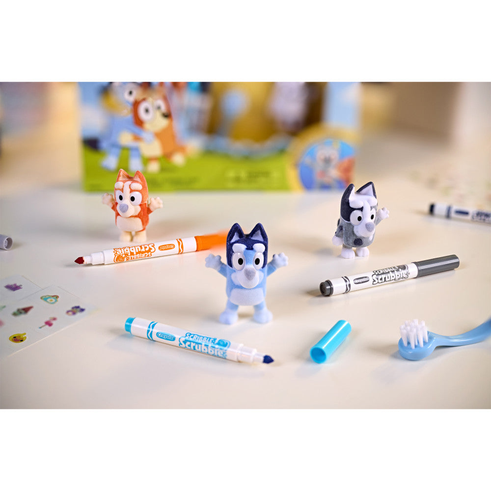 Crayola Scribble Scrubbie Bluey Deluxe - 3 Character Craft Set