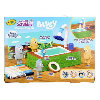 Crayola Scribble Scrubbie Bluey Poolside Playset - Water Adventures
