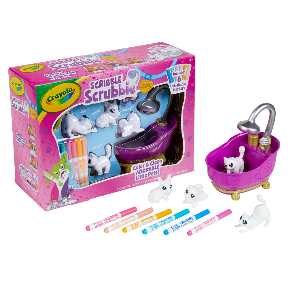 Crayola Scribble Scrubbie Pets! Color Wash Playset – Toys