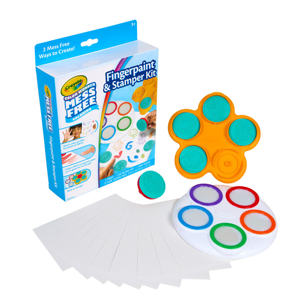 Crayola Color Wonder Safari Fingerpaint & Stamper Kit