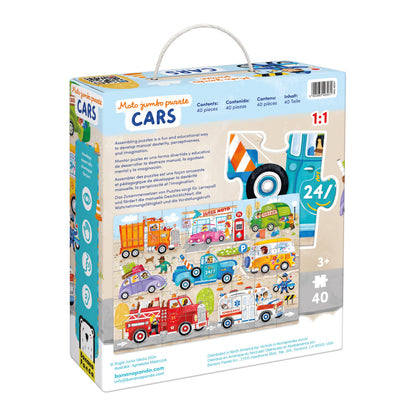 Banana Panda Transportation Jumbo Puzzle - 40 pc