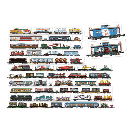 Banana Panda Mix and Match Trains Puzzle Set - 108 pc