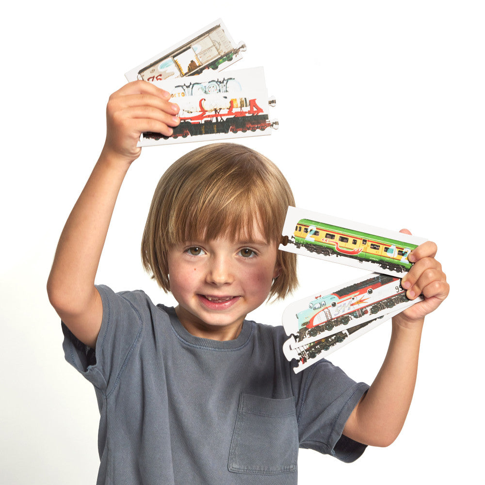 Banana Panda Mix and Match Trains Puzzle Set - 108 pc
