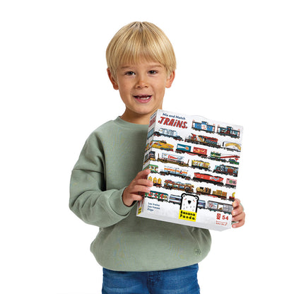 Banana Panda Mix and Match Trains Puzzle Set - 108 pc