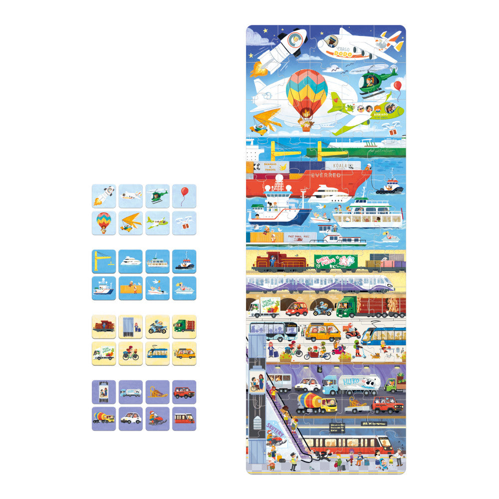 Banana Panda Transport Adventure Jigsaw Puzzle - 60 pc