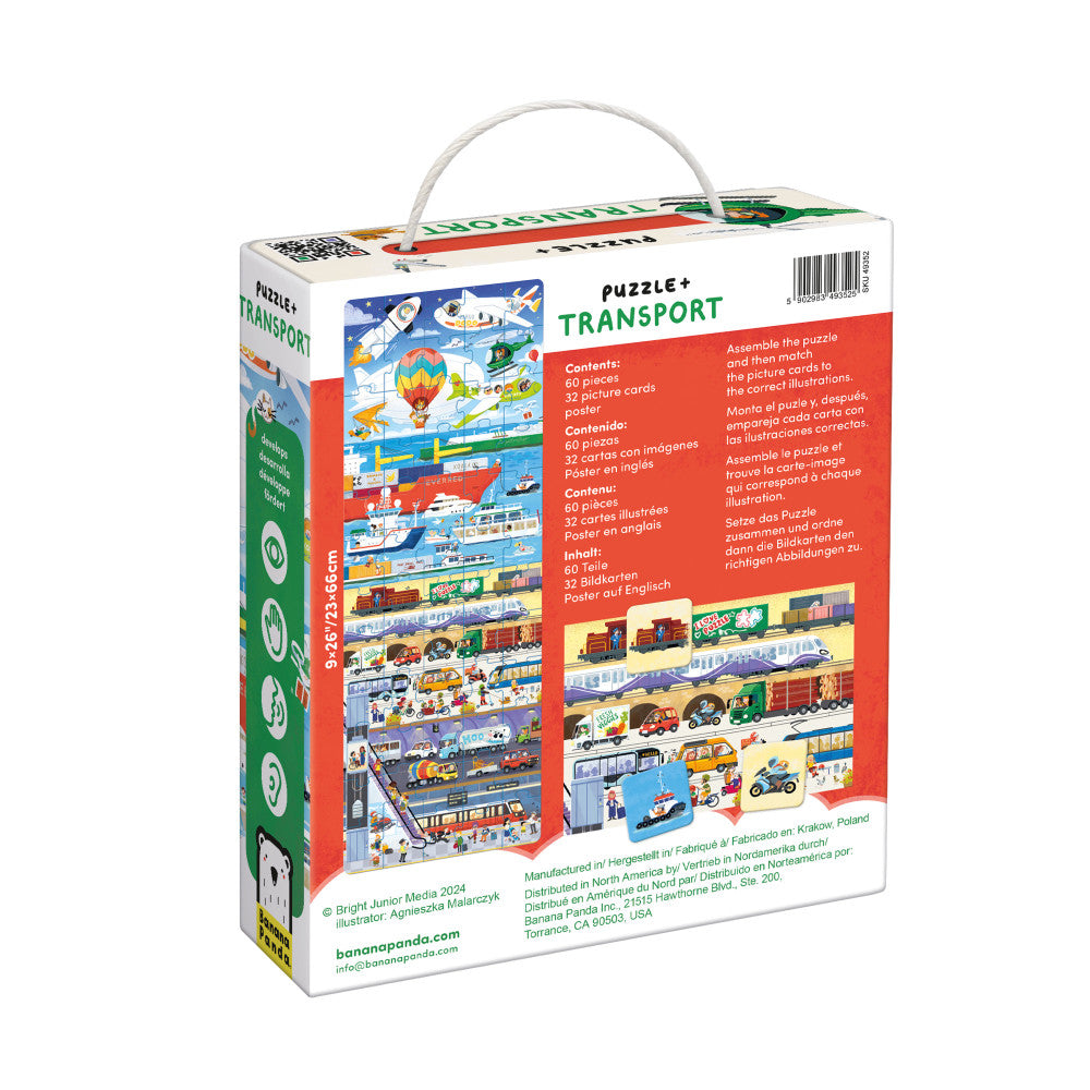 Banana Panda Transport Adventure Jigsaw Puzzle - 60 pc