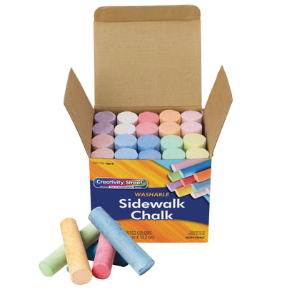 Creativity Street Sidewalk Chalk Set - Assorted Colors, 20 Pieces, 6 Packs