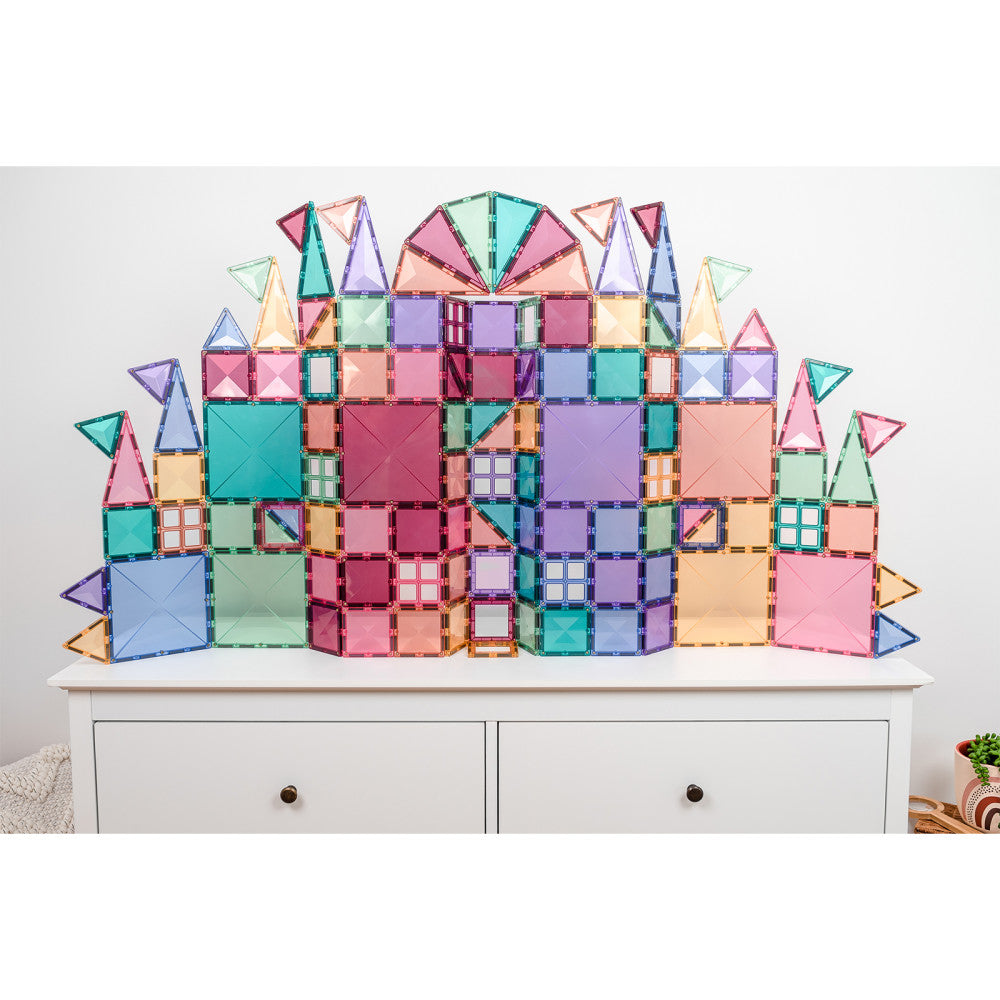 CONNETIX Pastel Creative Pack 120ピース Connetix Magnetic Tiles Pastel Creative Pack - 120-Piece Set for