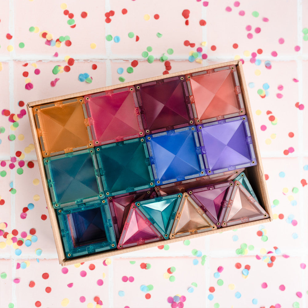 CONNETIX Pastel Creative Pack 120ピース Connetix Magnetic Tiles Pastel Creative Pack - 120-Piece Set for