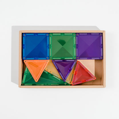 Connetix Magnetic Tiles Rainbow Mini Pack - 24 Pieces