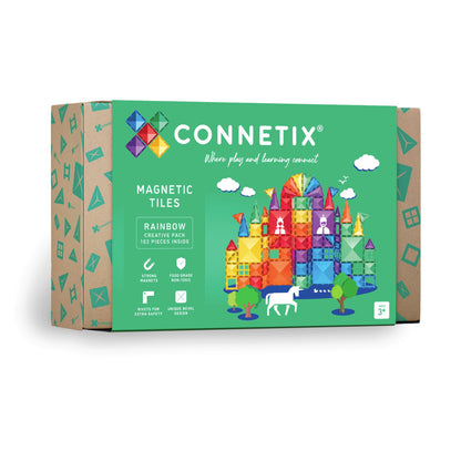 Connetix Magnetic Tiles Rainbow Creative Pack - 102 Pieces