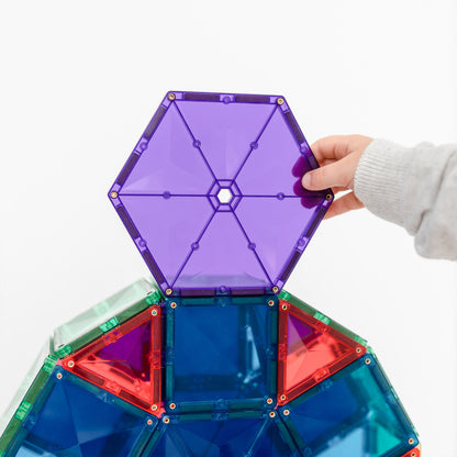 Connetix Rainbow Mega Pack Magnetic Tiles, 212 Pieces