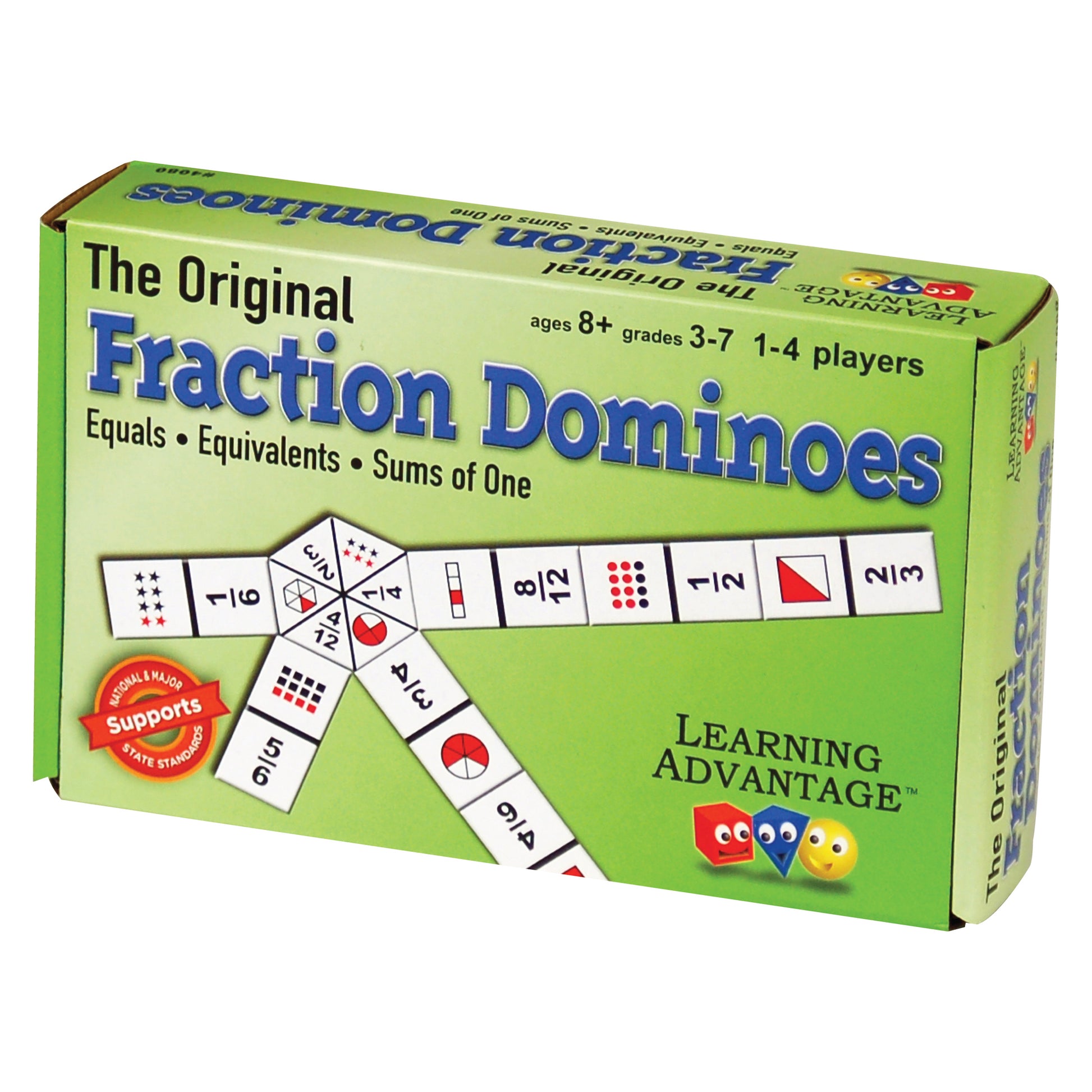 Learning Advantage Original Fraction Dominoes - Educational Math Game