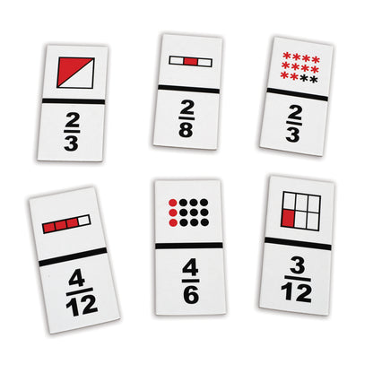 Learning Advantage Original Fraction Dominoes - Educational Math Game