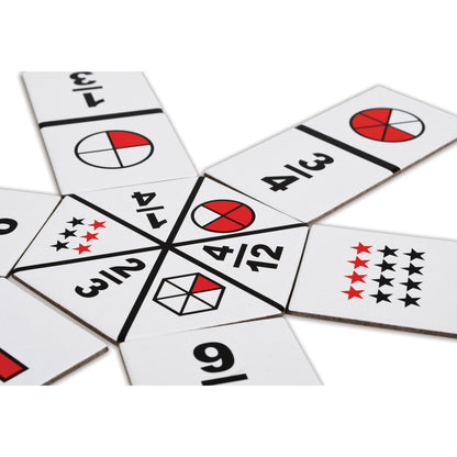 Learning Advantage Original Fraction Dominoes - Educational Math Game