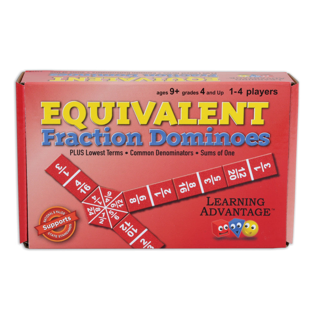 Learning Advantage Colorful Fraction Dominoes - Educational Math Game