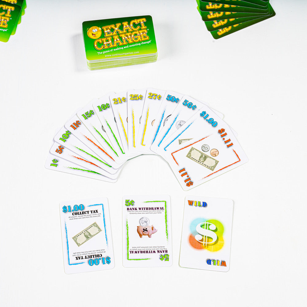 Continuum Games Exact Change Educational Card Game