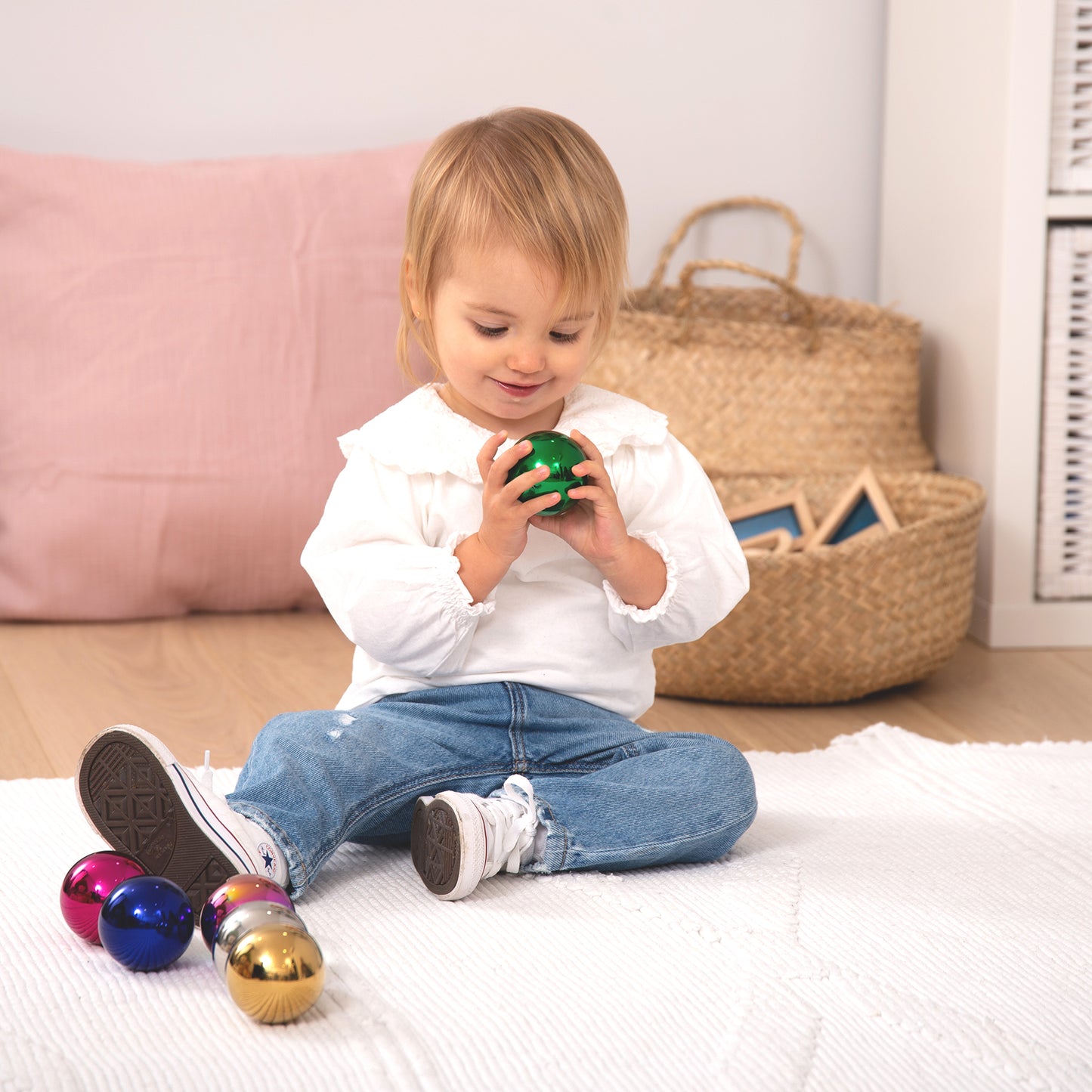 TickiT Sensory Reflective Color Mystery Balls - Set of 6