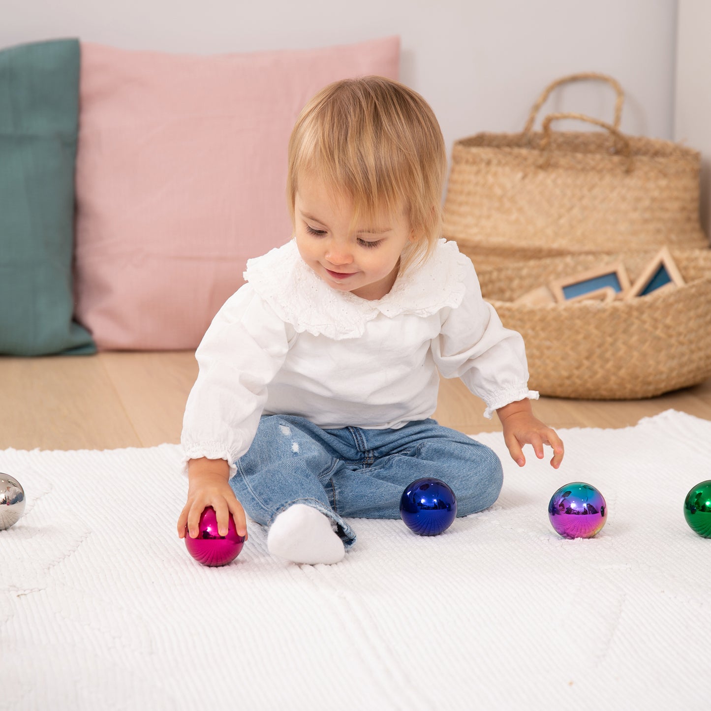 TickiT Sensory Reflective Color Mystery Balls - Set of 6