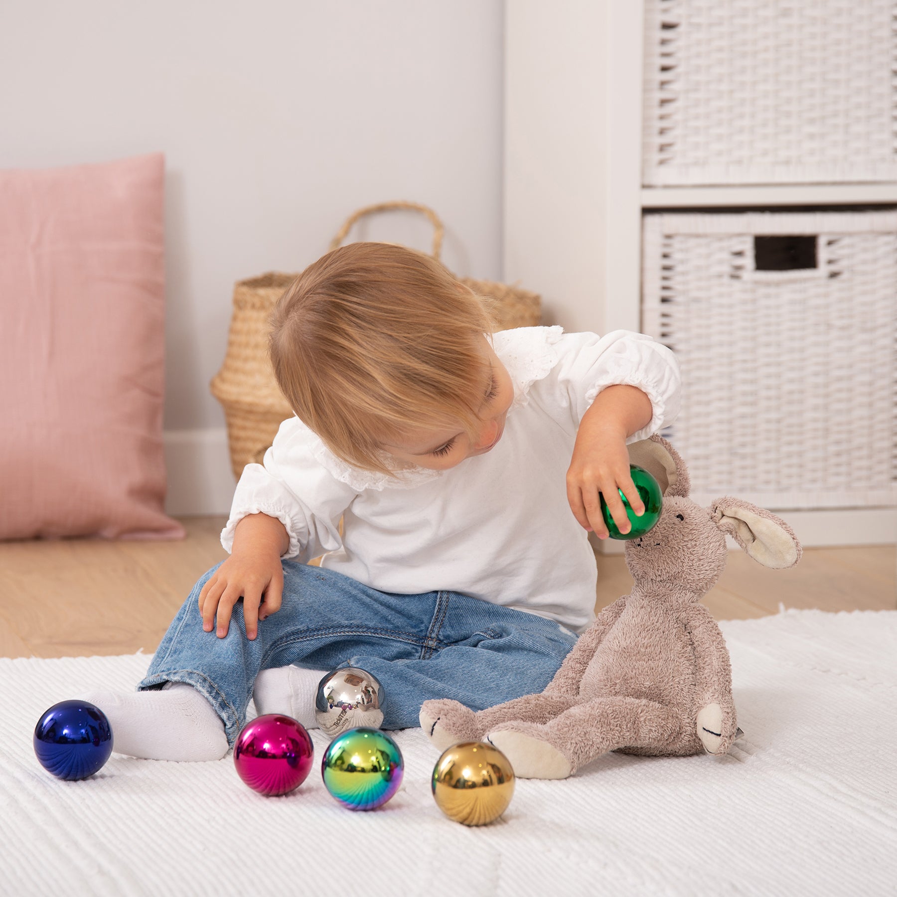 TickiT Sensory Reflective Color Mystery Balls - Set of 6