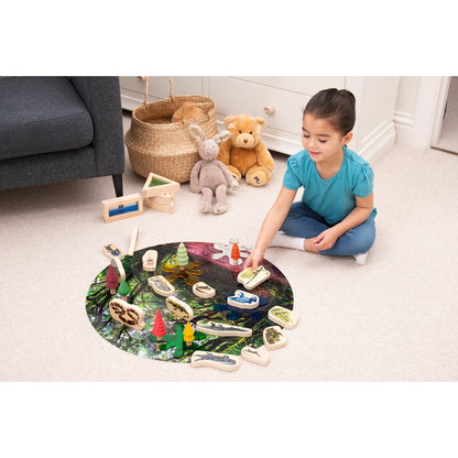 TickiT Wooden Reptile & Amphibian Blocks - 15-Piece Set