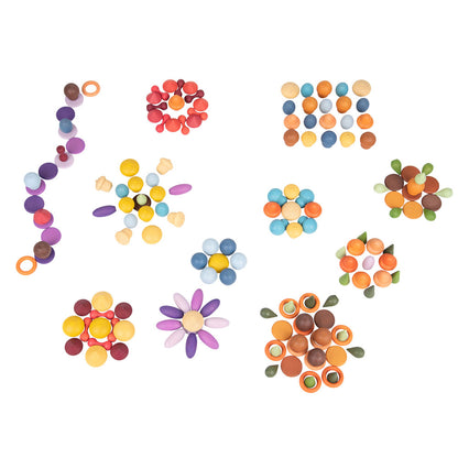 TickiT Wooden Treasures Starter Set - Colorful Beechwood Shapes