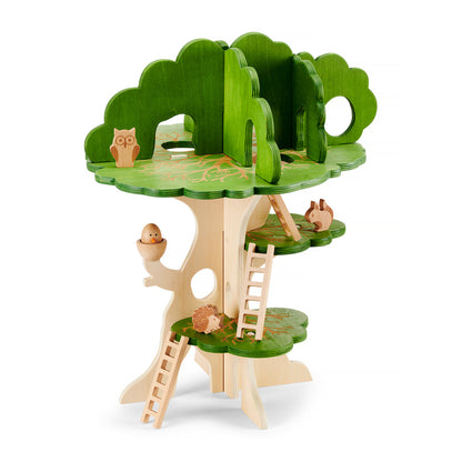 TickiT Woodland Trail Treehouse Wooden Playset