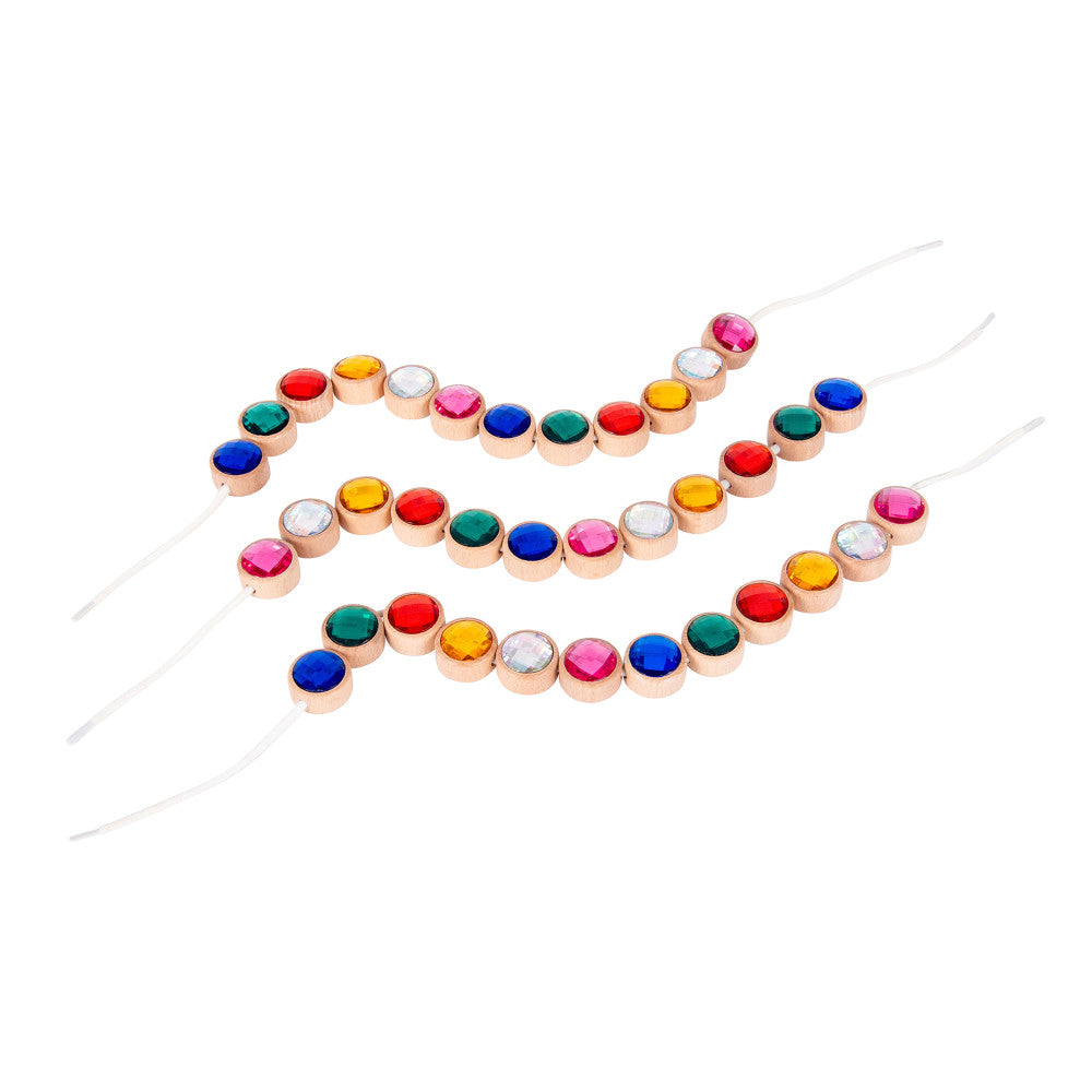 TickiT Wooden Lacing Jewels - Colorful Fine Motor Skill Toy