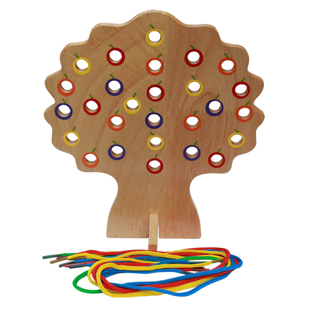 The Freckled Frog Threading Tree - Colorful Lacing Educational Toy