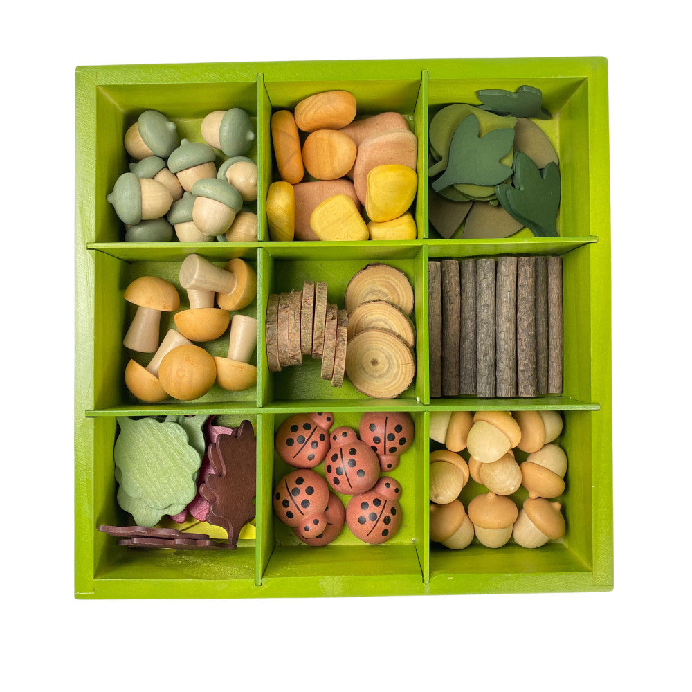 The Freckled Frog Nature's Sorting Box - 90 Piece Woodland Theme