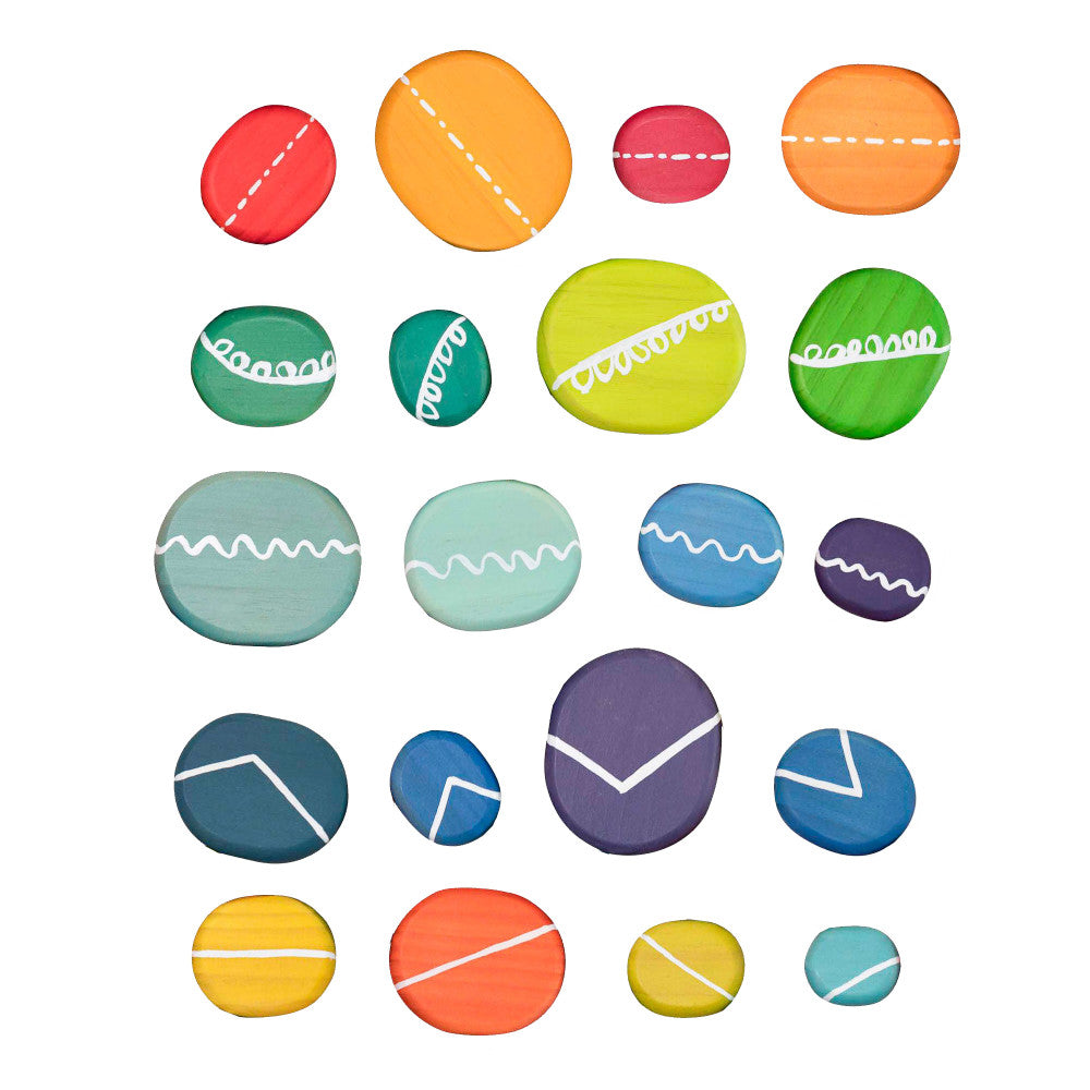 The Freckled Frog Playful Pebbles – Colorful Stacking Set