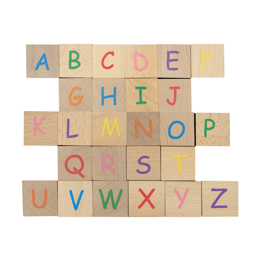 The Freckled Frog Beechwood ABC Blocks – Educational Toy
