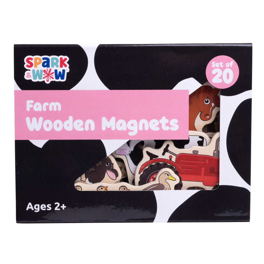 Spark & Wow Beechwood Farm-Themed Magnetic Set - 20 Pieces
