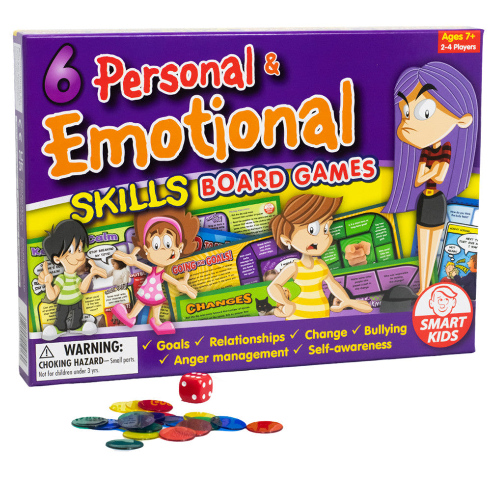 SmartKids Emotional Intelligence Board Games - Set of 6