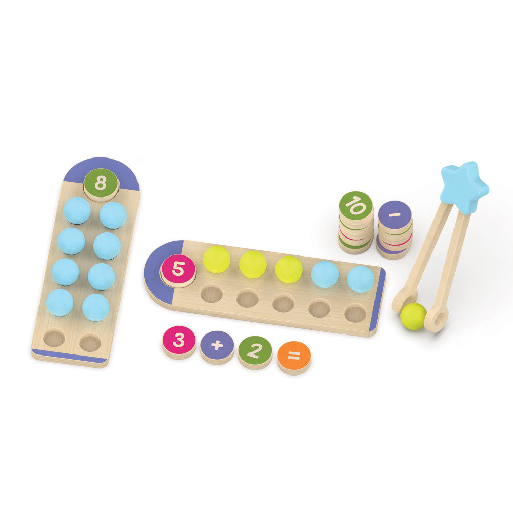 Educational Insights Count & Match Numbers 1-10 Wooden Set - Math Discovery