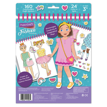 Educational Insights PaperCraft Fashion Parade - Spiral-bound Mix & Match Doll Book