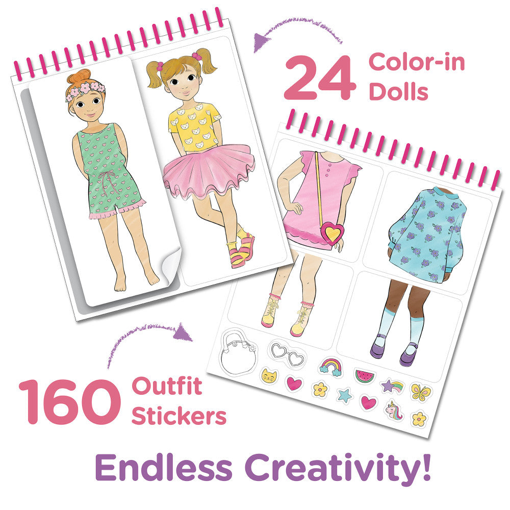 Educational Insights PaperCraft Fashion Parade - Spiral-bound Mix & Match Doll Book